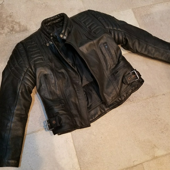Leather motorcycle jacket - Picture 1 of 3